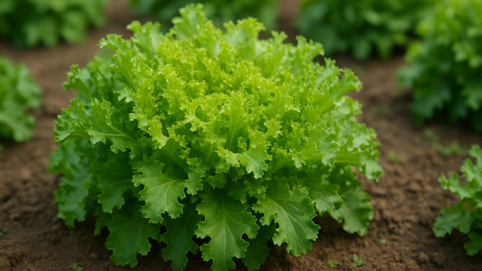 Endíbias rizadas listas para cosecha